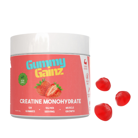 PRE-ORDER Gummy Gainz Strawberry Creatine Gummies