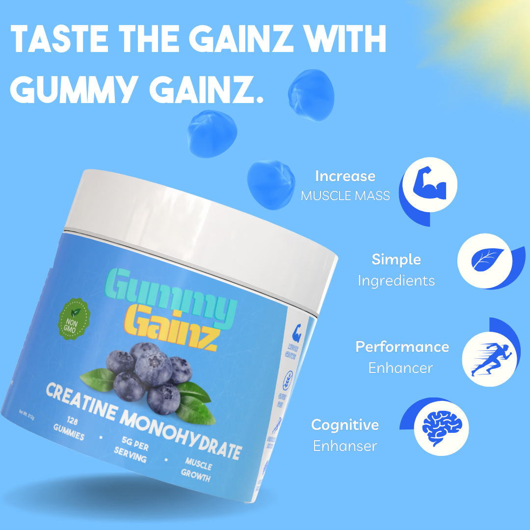 Gummy Gainz Blueberry Creatine Gummies