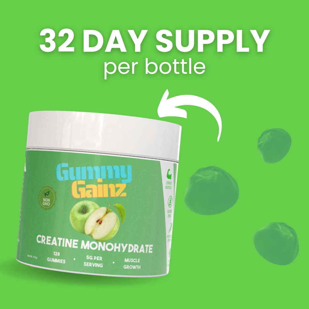 Gummy Gainz Green Apple Creatine Gummies